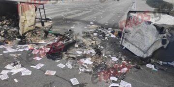 Σε εξέλιξη μεγάλη επιχείρηση καθαρισμού της πόλης μετά τις συγκεντρώσεις για τα Τέμπη