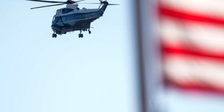 Εκτροπή πτήσεων λόγω της αναχώρησης του ελικοπτέρου με τον Ντόναλντ Τραμπ