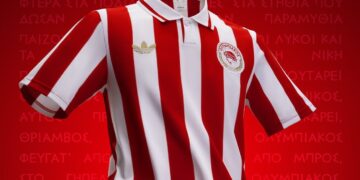 Ολυμπιακός: Η νέα επετειακή φανέλα των «ερυθρολεύκων» για τα 100 χρόνια από την ίδρυσή του