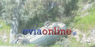 Χαλκίδα: Εντοπίστηκε και συνελήφθη ο οδηγός του αυτοκίνητου που βρέθηκε αναποδογυρισμένο