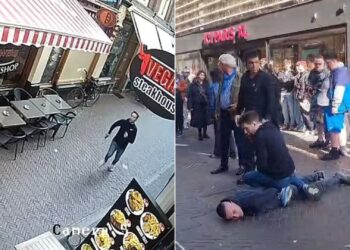 Ηρωική καταδίωξη στο Άμστερνταμ: Βίντεο με τον Βρετανό τουρίστα που ακινητοποίησε τον δράστη της επίθεσης με μαχαίρι