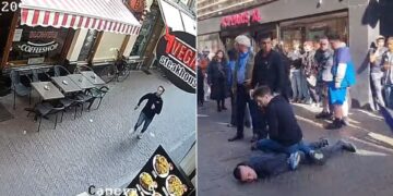 Ηρωική καταδίωξη στο Άμστερνταμ: Βίντεο με τον Βρετανό τουρίστα που ακινητοποίησε τον δράστη της επίθεσης με μαχαίρι
