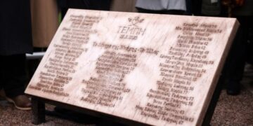 Επιμνημόσυνη δέηση για τα 57 θύματα των Τεμπών