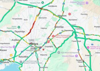 Μποτιλιάρισμα σε Κηφισό και Κηφισίας – Χαμηλές ταχύτητες σε Αττική Οδό και κέντρο της Αθήνας