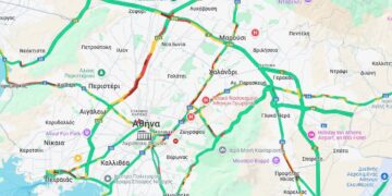 Μποτιλιάρισμα σε Κηφισό και Κηφισίας – Χαμηλές ταχύτητες σε Αττική Οδό και κέντρο της Αθήνας