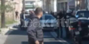 Καρέ καρέ η σύλληψη των τριών ανδρών για τους πυροβολισμούς στο Ρέθυμνο