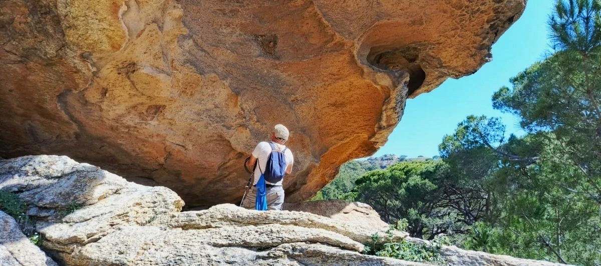 Η βραχογραφία που ανακαλύφθηκε πρόσφατα στο όρος Λάτμος.
