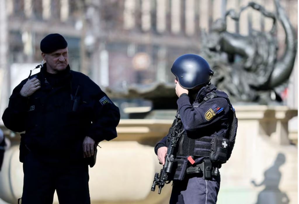 Scene from Mannheim incident