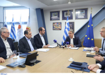 Οι δηλώσεις Μητσοτάκη και Κεφαλογιάννη στο υπουργείο Κλιματικής Κρίσης και Πολιτικής Προστασίας