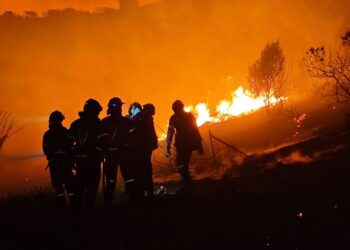Διάσπαρτες εστίες αντιμετωπίζουν οι πυροσβέστες – Φόβος αναζωπύρωσης λόγω των ισχυρών ανέμων