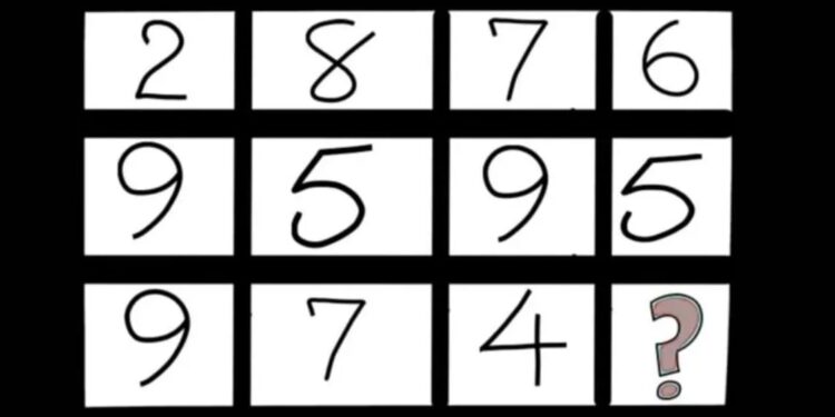 Mπορείτε να βρείτε το αριθμό που λείπει σε 14 δευτερόλεπτα;