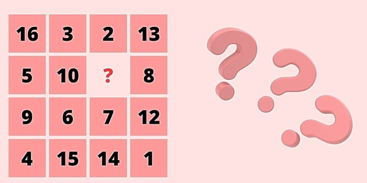 Mπορείτε να βρείτε τον αριθμό που λείπει σε 17 δευτερόλεπτα;