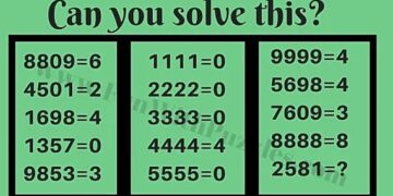 Mπορείτε να βρείτε τον αριθμό που λείπει σε 19 δευτερόλεπτα;