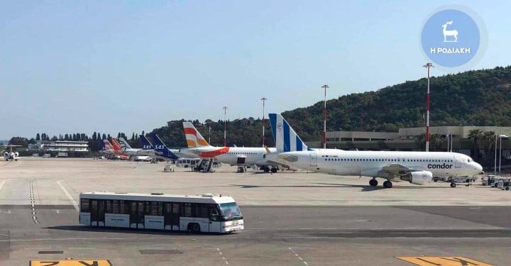 Αναγκαστική προσγείωση αεροσκάφους στο αεροδρόμιο «Διαγόρας»