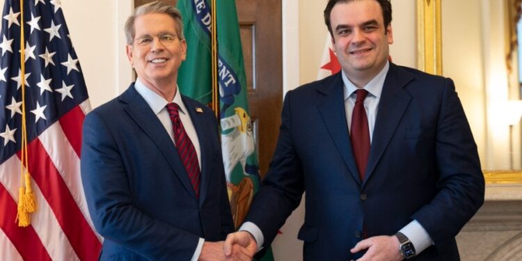 Κ. Πιερρακάκης: Συνάντηση υπουργό Οικονομικών των ΗΠΑ