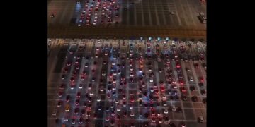 Δείτε βίντεο από την Αθηνών – Κορίνθου με τα ακινητοποιημένα αυτοκίνητα