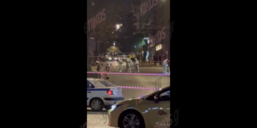 Εικόνες λίγο μετά την έκρηξη στα γραφεία της Hellenic Train