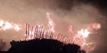 Φωτιά στην Κερατέα – Μεγάλη κινητοποίηση της Πυροσβεστικής