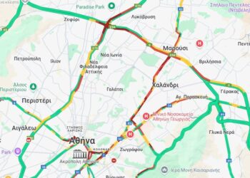 Κίνηση: Μποτιλιάρισμα στην Κηφισίας και στο κέντρο της Αθήνας