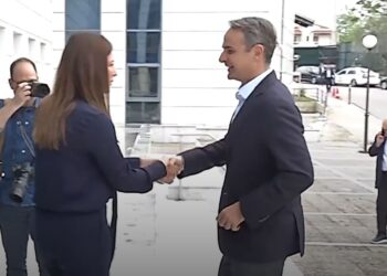 Στο υπουργείο Παιδείας ο Κυριάκος Μητσοτάκης