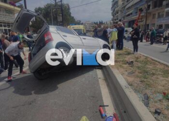 Σοβαρό τροχαίο στην Χαλκίδα – Στο νοσοκομείο μητέρα και το παιδί της