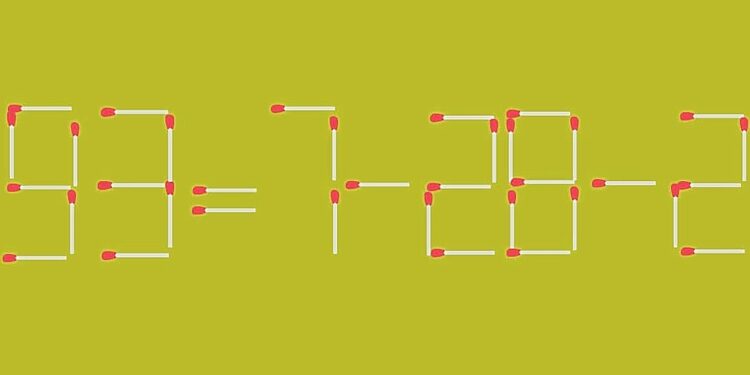 Μπορείτε να διορθώσετε την ισότητα μετακινώντας μόλις 1 σπίρτο σε 15 δευτερόλεπτα; Μόνο το 15% των ανθρώπων τα καταφέρνει