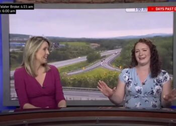 Βίντεο: Έσπασαν τα νερά της λίγο πριν βγει στον αέρα