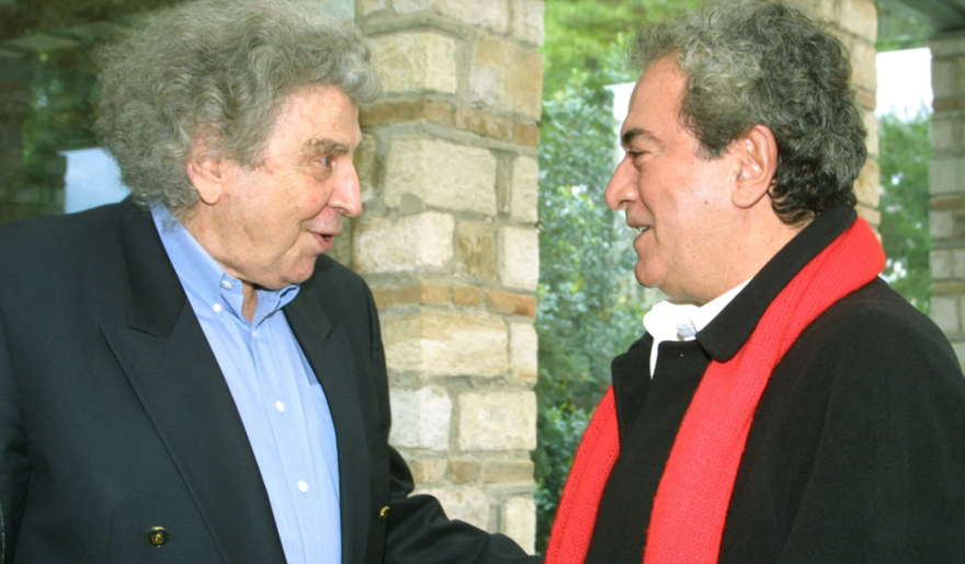 Achilleas Theofilou with Mikis Theodorakis