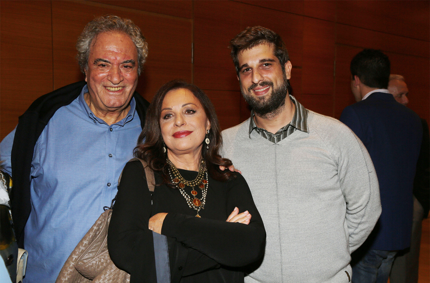 Achilleas Theofilou with Haroula Alexiou and their son