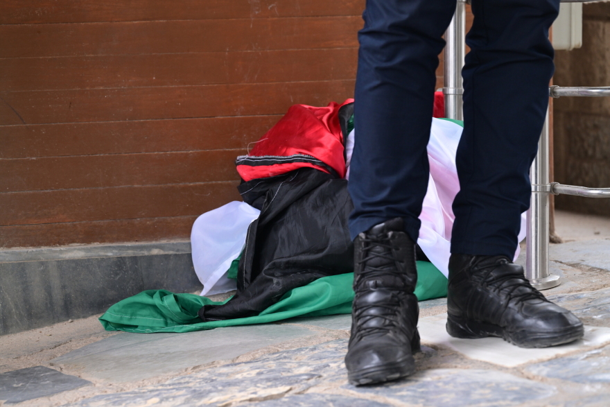 Acropolis: 15 arrests of New Left members raising the Palestinian flag - See images