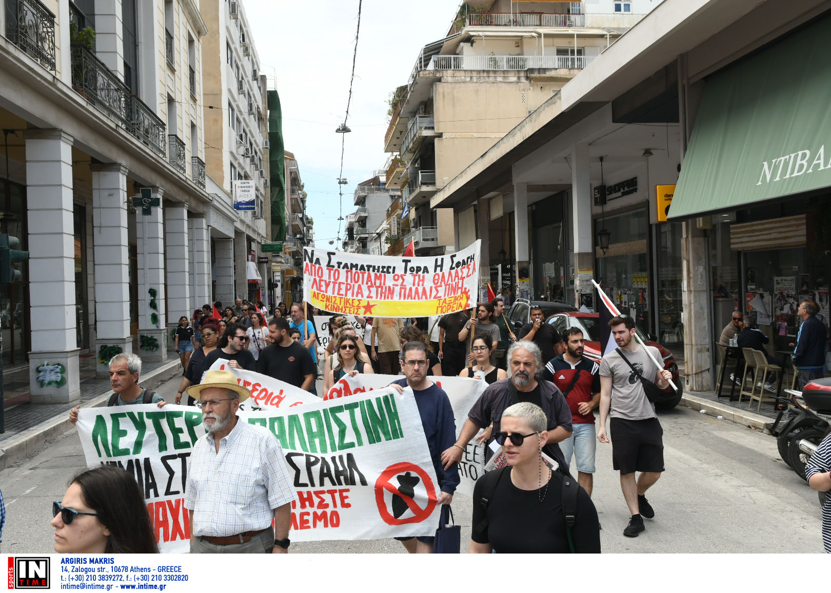 Πάτρα, πορεία, Παλαιστίνη