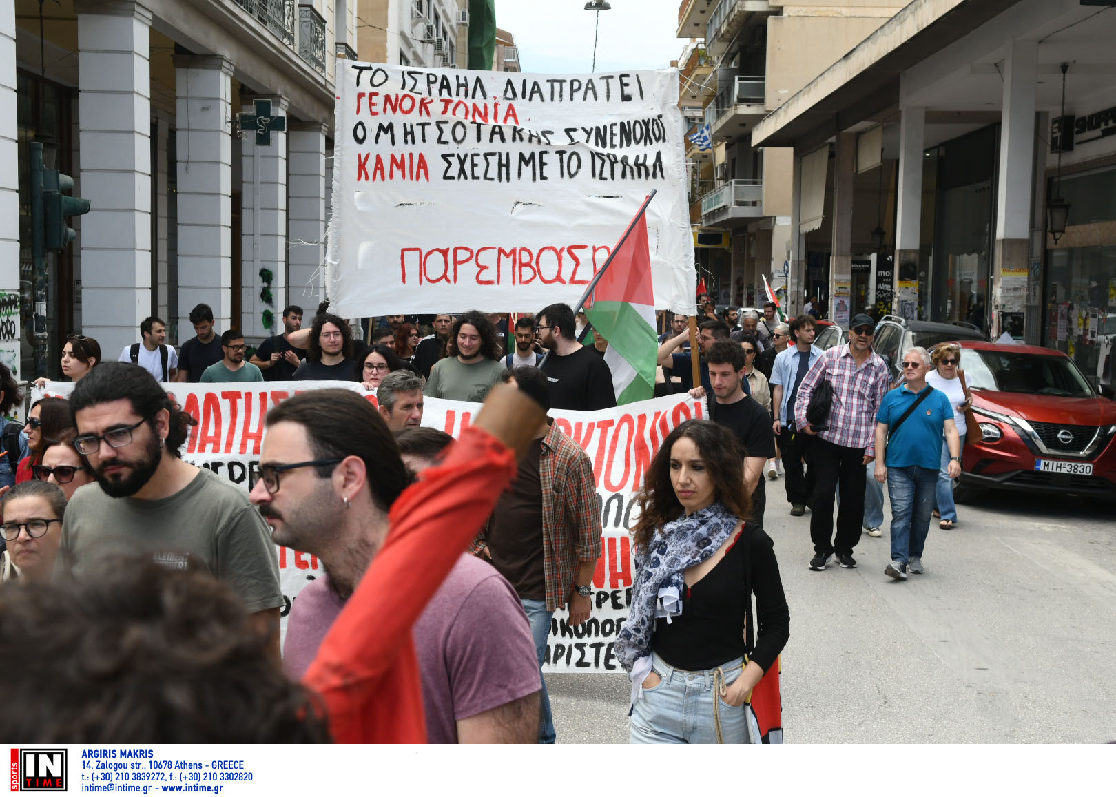 Πάτρα, πορεία, Παλαιστίνη