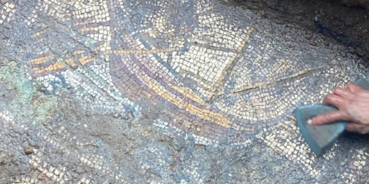 Εντυπωσιακό μωσαϊκό ανακαλύφθηκε σε αρχαία ελληνική πόλη και προκάλεσε αντιδράσεις