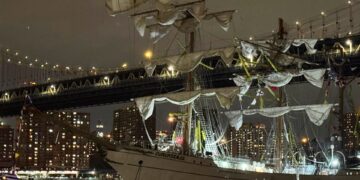 Τραγωδία στη Γέφυρα του Μπρούκλιν: Συγκλονίζουν τα βίντεο από την πρόσκρουση ιστιοφόρου