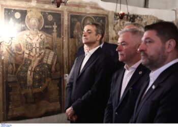 Μητσοτάκης: Στον Ιερό Ναό Αγίου Αθανασίου Παιανίας