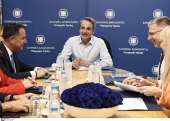 Μητσοτάκης: Έφτασε στο υπουργείο Υγείας