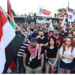 Μεγάλη συγκέντρωση έξω από την πρεσβεία του Ισραήλ