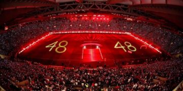 Το εντυπωσιακό show με τα χιλιάδες βραχιολάκια στηn φιέστα για την κατάκτηση του 48ου πρωταθλήματος