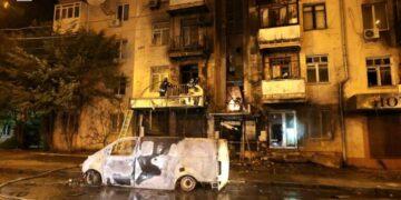 Επιδρομή της Ρωσίας με drones στο Κίεβο – Στις φλόγες πολυκατοικίες και οχήματα