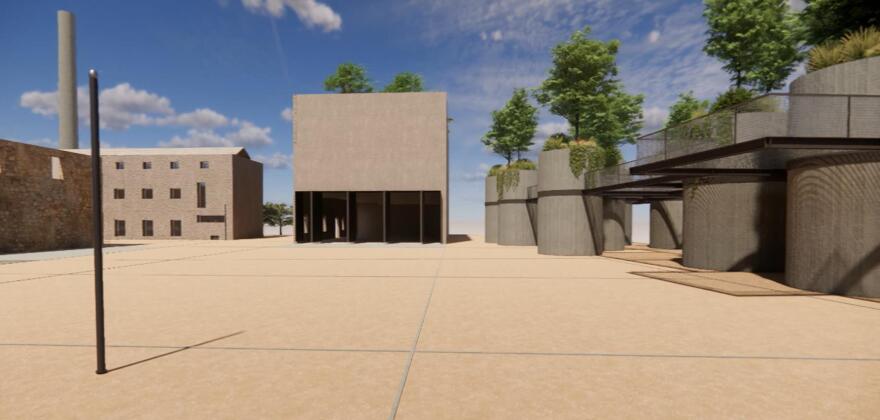 Visual representation of the new Diachronic Museum in Elefsina