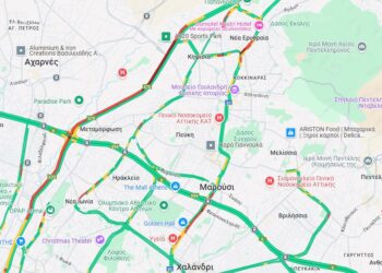 Live η κίνηση: Στο «κόκκινο» ο Κηφισός, ουρές στο ρεύμα προς Πειραιά