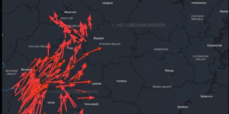 Ρωσία: Η αεροπορική άμυνα αναχαίτισε μαζική ουκρανική επίθεση με drones