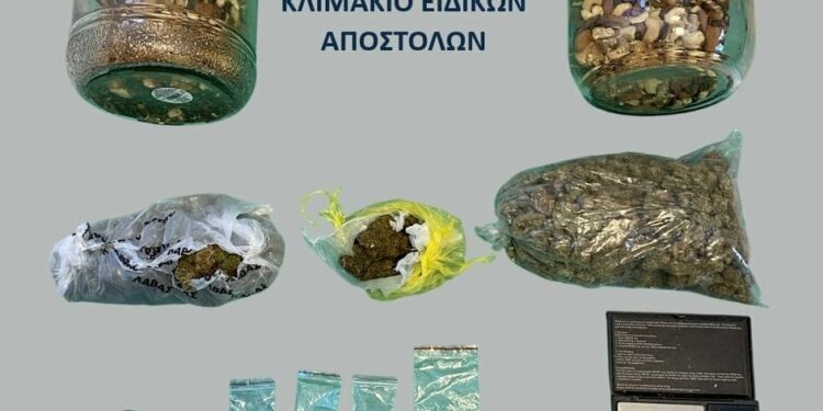 Έφθασε με χασίς, κοκαΐνη και 2C-B