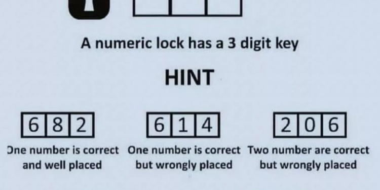 Mπορείτε να βρείτε τα ψηφία του κωδικού σε 25 δευτερόλεπτα;