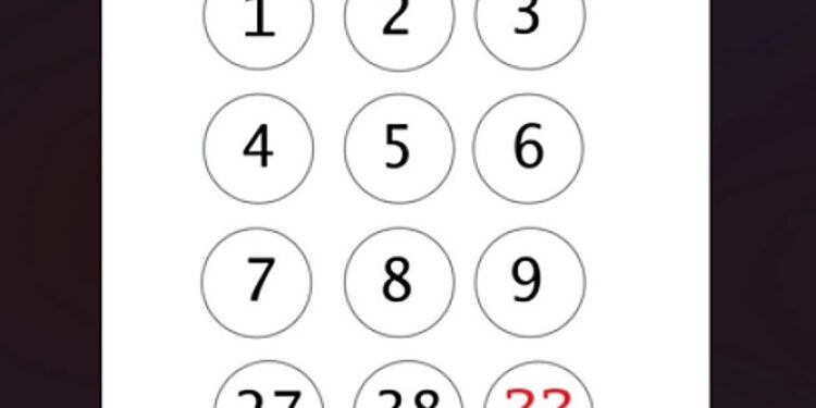 Mπορείτε να βρείτε τον αριθμό που λείπει σε 15 δευτερόλεπτα;