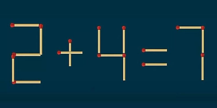 Mπορείτε να λύσετε το μαθηματικό παζλ με σπίρτα σε 7 δευτερόλεπτα και με μία μόνο κίνηση;