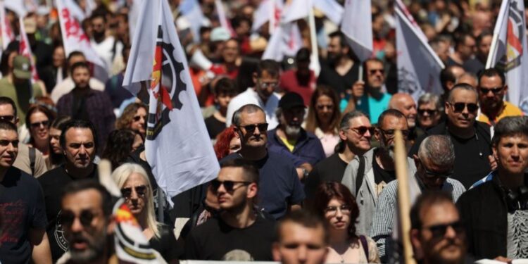 Θεσσαλονίκη: Ολοκληρώθηκαν οι πορείες για την Εργατική Πρωτομαγιά – Άνοιξαν δρόμοι και σταθμοί του Μετρό