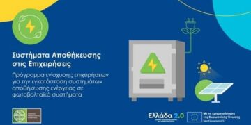 «Συστήματα Αποθήκευσης στις Επιχειρήσεις»: Παράταση αιτήσεων στο πρόγραμμα
