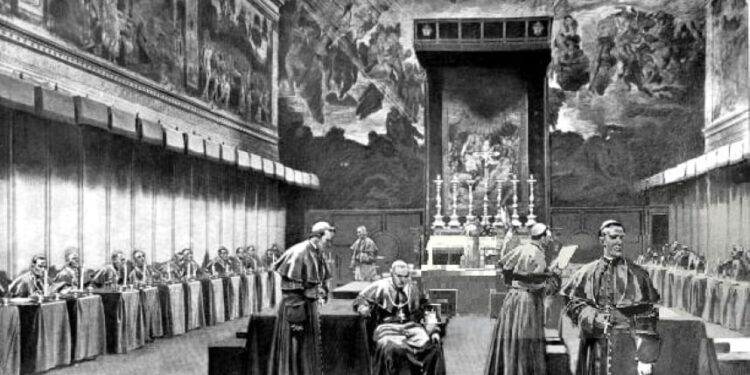 Όταν άφησαν τους καρδινάλιους με νερό και ψωμί, και έχτισαν τα παράθυρα