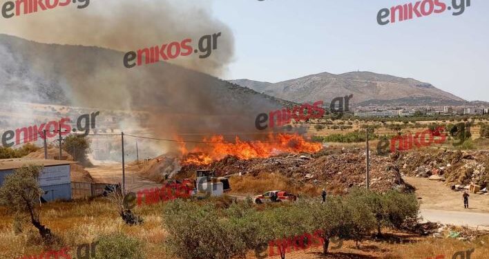Μία σύλληψη και πρόστιμο για την φωτιά στο Μαρκόπουλο